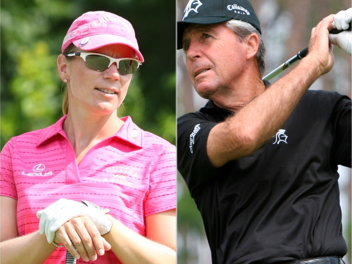 Player and Sorenstam Play Through